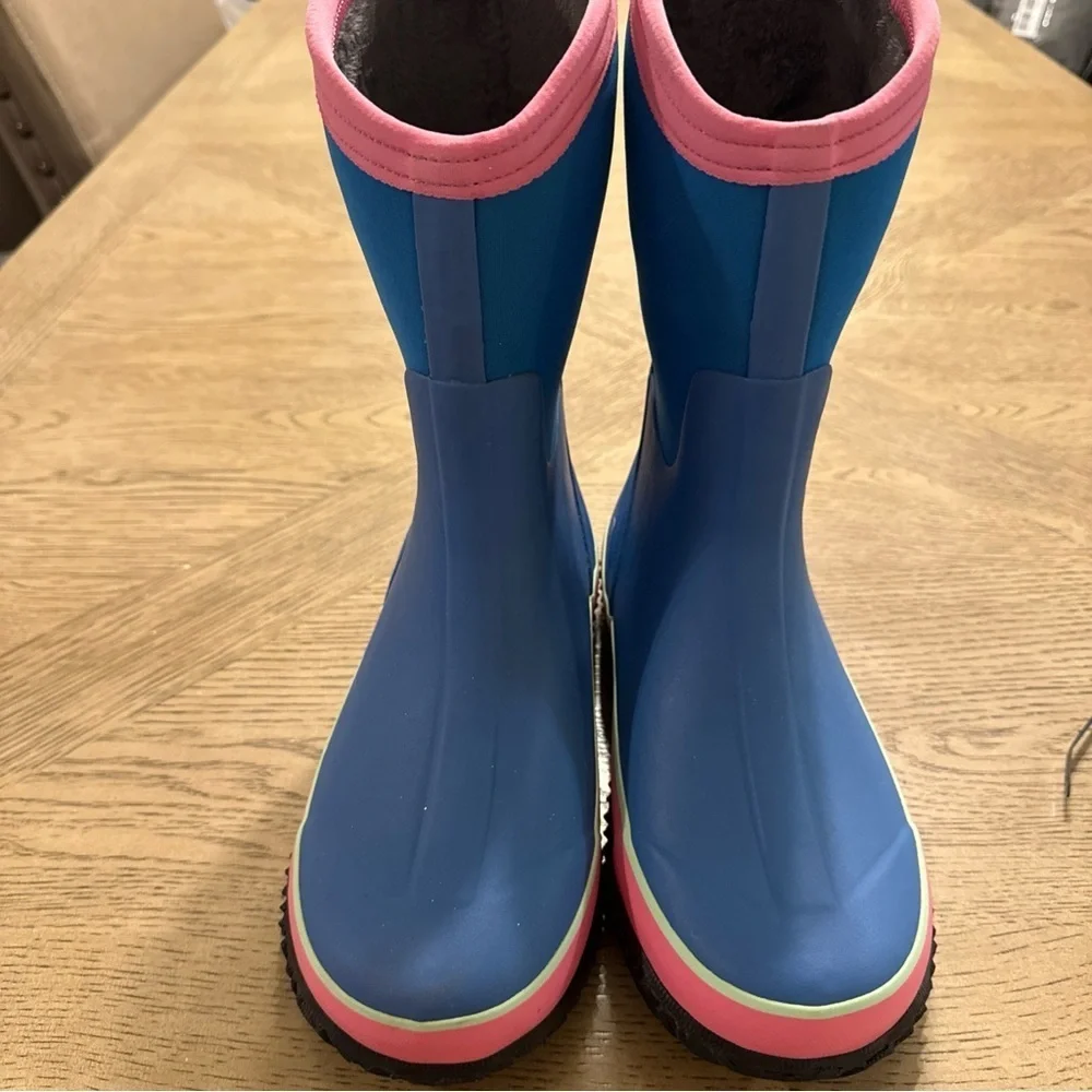 MCIKCC Kids Waterproof Rain Boots,High Snow Boots Size 6